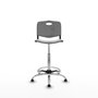 PIQUERAS Y CRESPO Tabouret Robledo Pivotant Gris clair