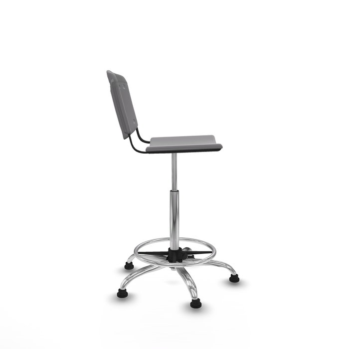 PIQUERAS Y CRESPO Tabouret Robledo Pivotant Gris clair