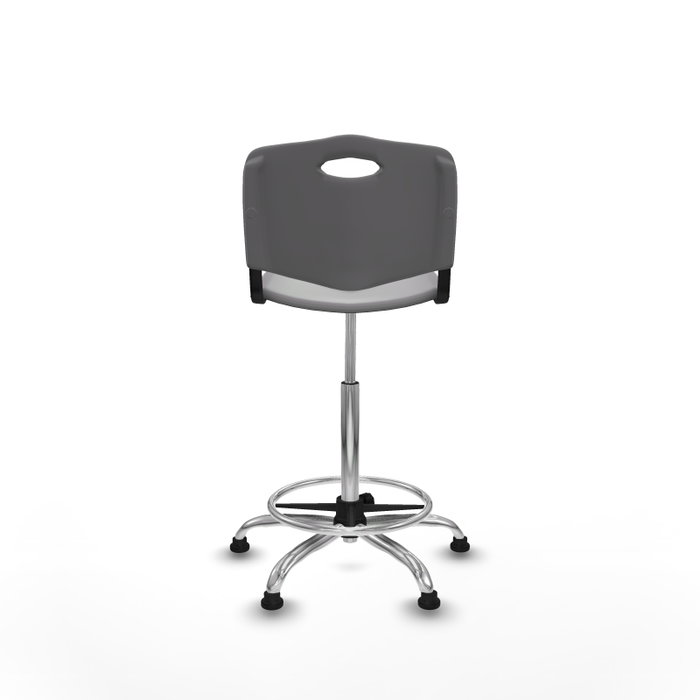 PIQUERAS Y CRESPO Tabouret Robledo Pivotant Gris clair