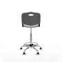 PIQUERAS Y CRESPO Tabouret Robledo Pivotant Gris clair