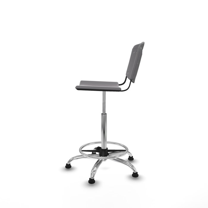 PIQUERAS Y CRESPO Tabouret Robledo Pivotant Gris clair