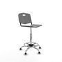 PIQUERAS Y CRESPO Tabouret Robledo Pivotant Gris clair