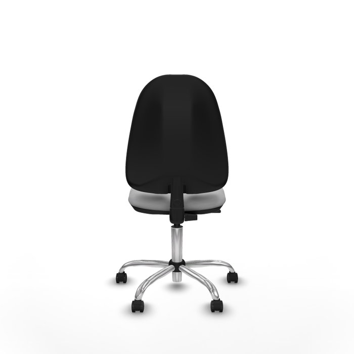 PIQUERAS Y CRESPO Chaise de bureau Algarra en similicuir gris clair avec mécanisme de contact permanent PIQUERAS Y CRESPO Chaise de bureau Algarra en similicuir gris clair avec mécanisme de contact permanent