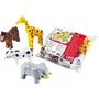 KLEIN - 0071 - Jeu de construction magnétique 4 animaux (cheval, vache, girafe, éléphant) - 16 pièces interchangeables - Puzzle éducatif dès 12 mois
