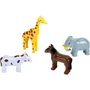 KLEIN - 0071 - Jeu de construction magnétique 4 animaux (cheval, vache, girafe, éléphant) - 16 pièces interchangeables - Puzzle éducatif dès 12 mois