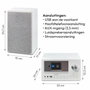 Medion Mini Chaîne Hi-Fi avec Radio Internet, DAB+/FM, Bluetooth 5.0, Lecteur CD, Blanc