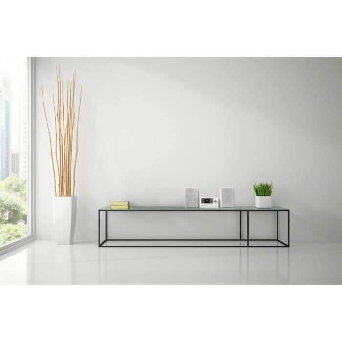 Medion Mini Chaîne Hi-Fi avec Radio Internet, DAB+/FM, Bluetooth 5.0, Lecteur CD, Blanc