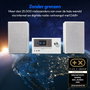Medion Mini Chaîne Hi-Fi avec Radio Internet, DAB+/FM, Bluetooth 5.0, Lecteur CD, Blanc