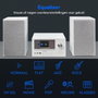 Medion Mini Chaîne Hi-Fi avec Radio Internet, DAB+/FM, Bluetooth 5.0, Lecteur CD, Blanc