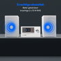 Medion Mini Chaîne Hi-Fi avec Radio Internet, DAB+/FM, Bluetooth 5.0, Lecteur CD, Blanc