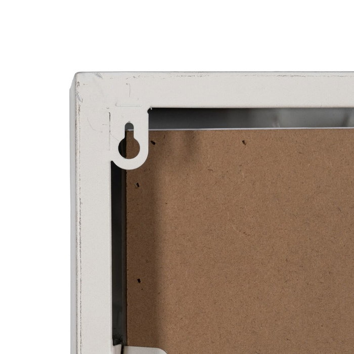 BigBuy Home Horloge Murale Blanc Fer 60 x 60 x 6,5 cm BigBuy Home Horloge Murale Blanc Fer 60 x 60 x 6,5 cm
