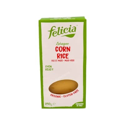 Felicia Lasagnes de Maïs et Riz 250g Bio Sans Gluten Felicia Lasagnes de Maïs et Riz 250g Bio Sans Gluten