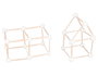 Innspiro Bâtonnets plats en bois naturel 65mm, 250 unités
