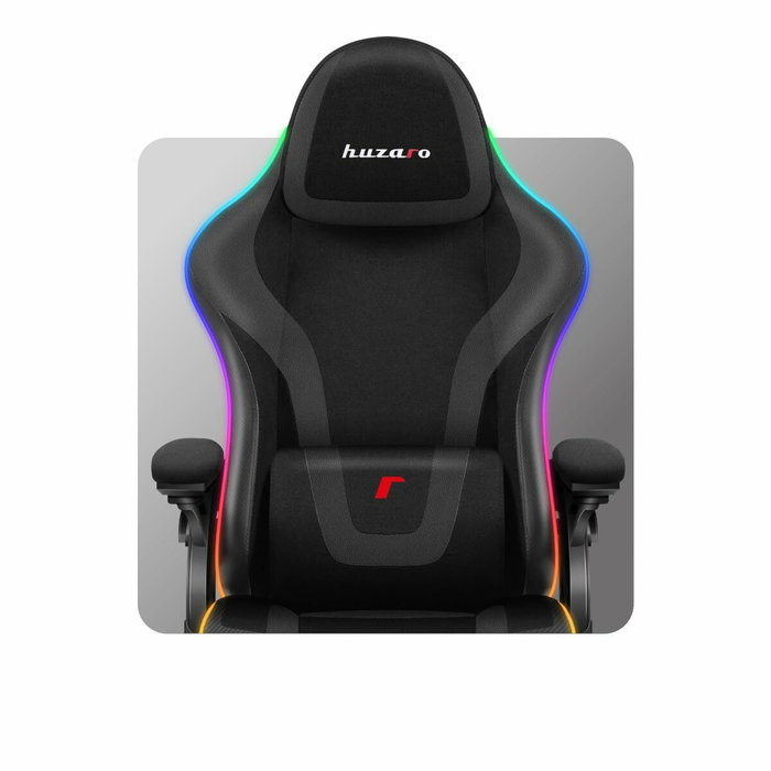 Chaise de jeu Huzaro HZ-FORCE 4.6 RGB BLACK MESH