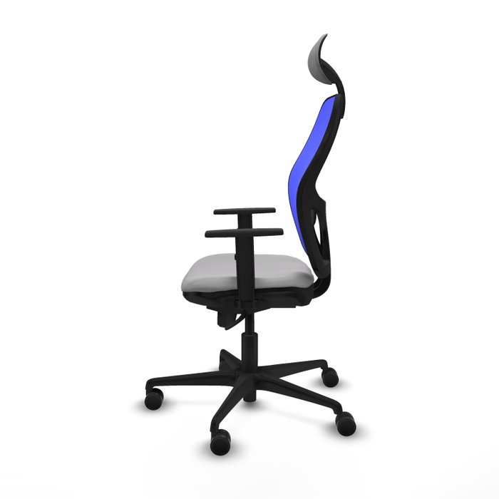 Piqueras y Crespo Chaise de Bureau Jorquera Gris Clair et Bleu Piqueras y Crespo Chaise de Bureau Jorquera Gris Clair et Bleu
