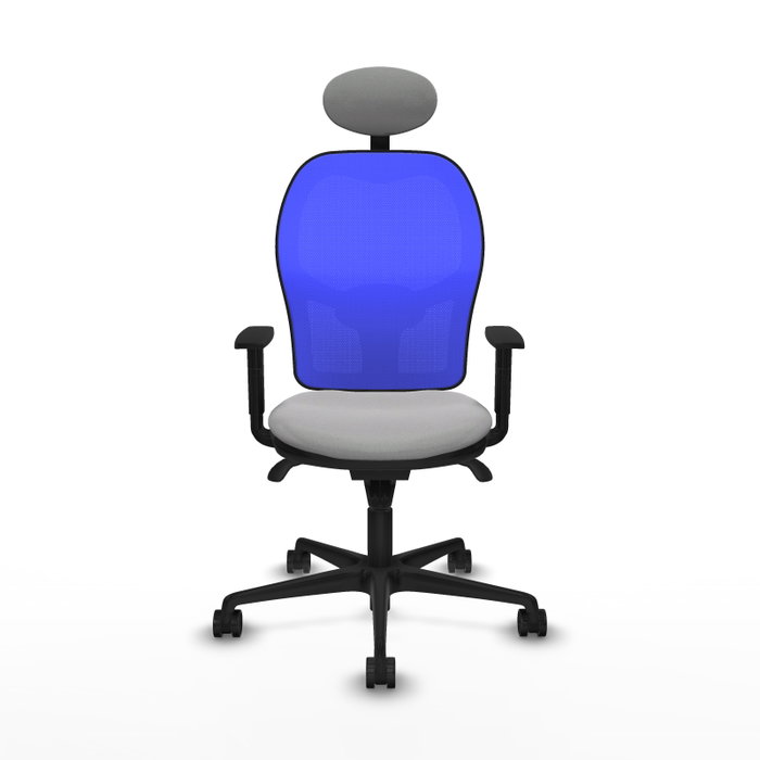 Piqueras y Crespo Chaise de Bureau Jorquera Gris Clair et Bleu Piqueras y Crespo Chaise de Bureau Jorquera Gris Clair et Bleu