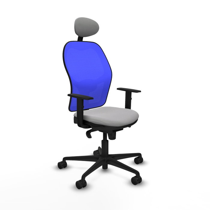 Piqueras y Crespo Chaise de Bureau Jorquera Gris Clair et Bleu Piqueras y Crespo Chaise de Bureau Jorquera Gris Clair et Bleu