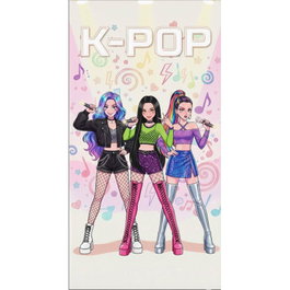 Kpop Serviette en microfibre - 70 x 140 cm, 100% polyester