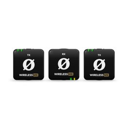 RODE Wireless Me Dual Système de microphone sans fil double avec GainAssist pour caméra, ordinateur et smartphone, compatible iOS