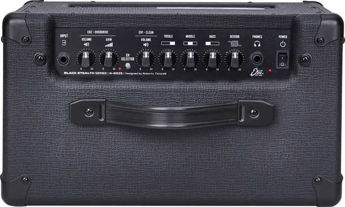 EKO G-BS25 Amplificateur Guitare Combo Transistor 25W 1x10" Black Stealth Reverb