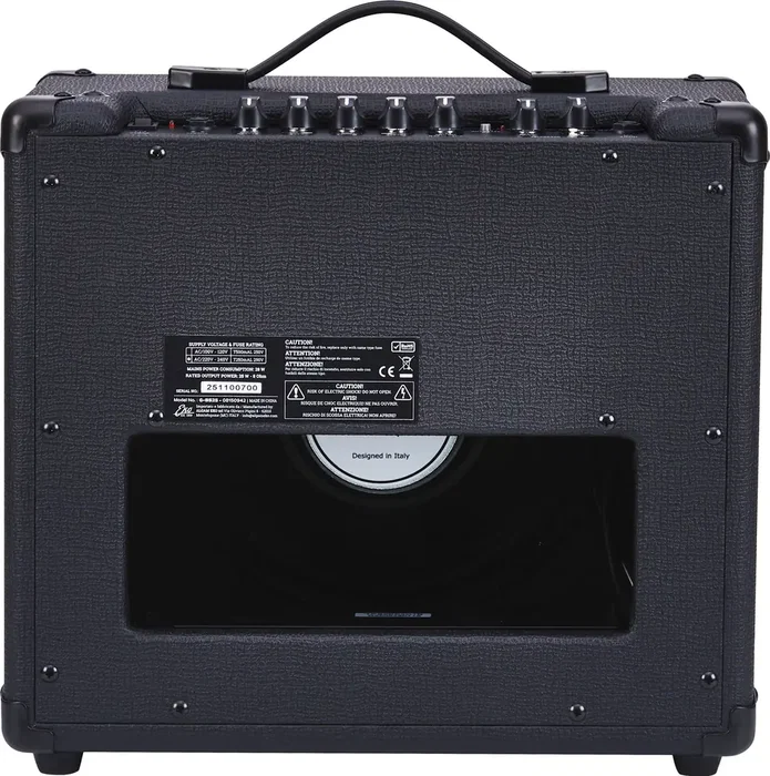 EKO G-BS25 Amplificateur Guitare Combo Transistor 25W 1x10" Black Stealth Reverb