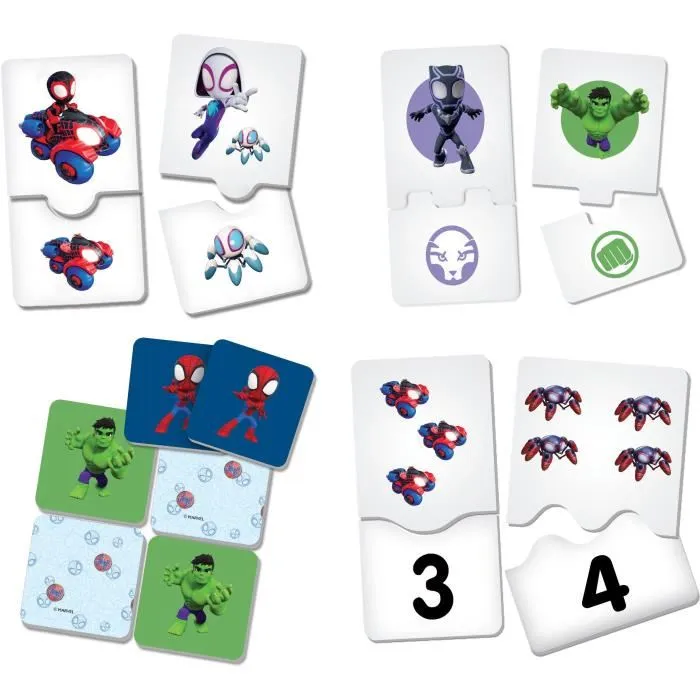 Lisciani Giochi Edu Games Spidey - Collection de 10 jeux éducatifs autocorrectifs pour enfant dès 2 ans