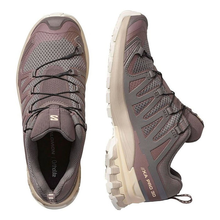 Chaussures de trail pour femmes Salomon Xa Pro 3D V9 Marron Clair M