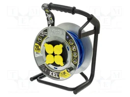 KEL Rallonge réseau H07BQ-F 3G2,5mm² 20m bleue