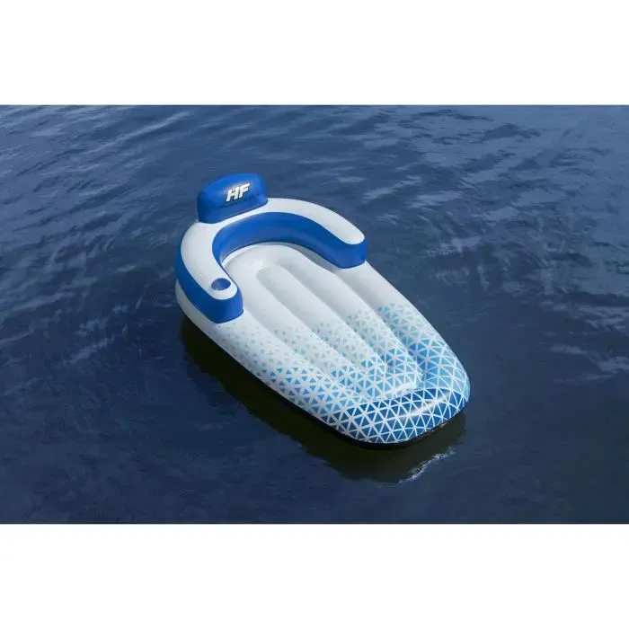 Bestway Hydro Force - Matelas gonflable 1 place - Indigo Wave - 183 x 97 x 53,5 cm