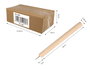 Innspiro Pack de 100 punzones avec manche en bois et pointe métallique 8mm x 80mm