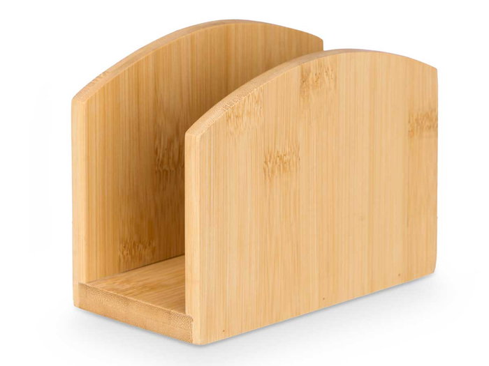 Kinvara Serviette de table verticale en bambou marron 13x10x6 cm (Set de 18)