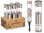 Ibergarden Balise Solaire Multicolore Plastique Acier Inoxydable 20 x 4.5 x 4.5 cm (Set de 24)