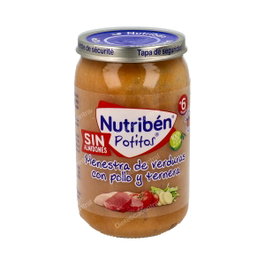 NUTRIBEN Potito Guiso Poulet, Veau et Haricots Verts 235g