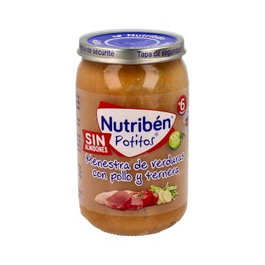 NUTRIBEN Potito Guiso Poulet, Veau et Haricots Verts 235g