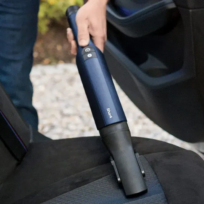 Shark WV270EU - Aspirateur à main sans sac bleu, filtre HEPA, 0.1 L, 700 g, autonomie 15 min, recharge 3.5 h