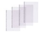 PINCELLO Lot de 48 pochettes transparentes format folio