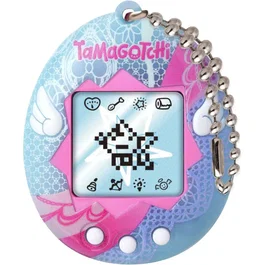 Bandai Tamagotchi Original - 46161 - Angel Lace Rose et Bleu - Animal de compagnie virtuel rétro - Jouet électronique portable