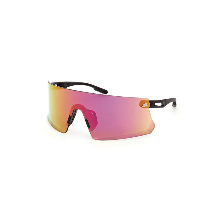 Adidas Sport Lunettes de Soleil DUNAMIS SP0090 02Z Unisexe Noir Monture Injectée Lentilles Violet Dégradé Branche 120mm