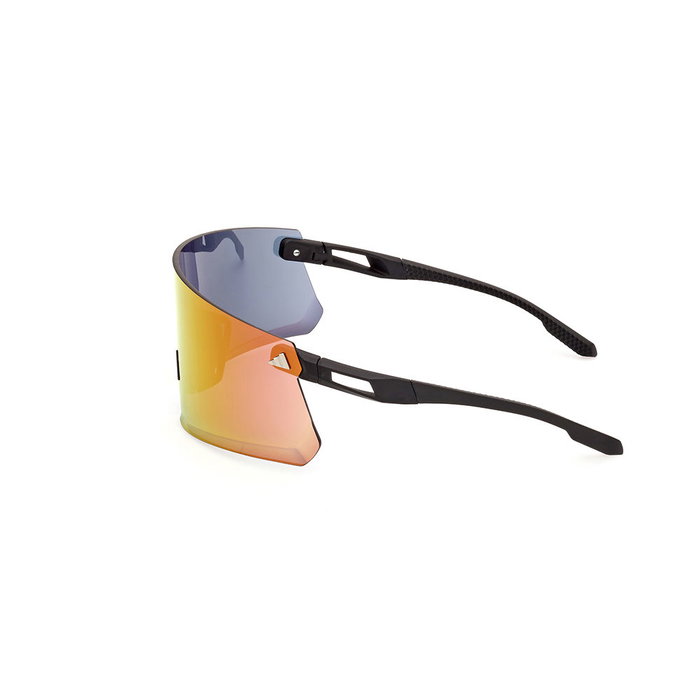 Adidas Sport Lunettes de Soleil DUNAMIS SP0090 02Z Unisexe Noir Monture Injectée Lentilles Violet Dégradé Branche 120mm
