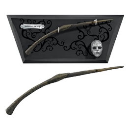 The Noble Collection Réplique de la baguette de Bellatrix Lestrange avec présentoir et masque