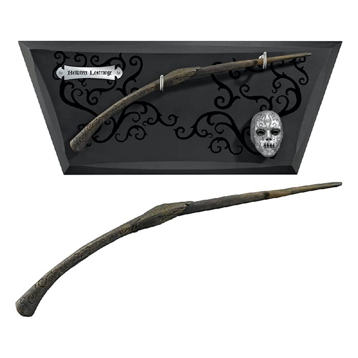 The Noble Collection Réplique baguette Bellatrix Lestrange avec étui décoratif et masque mortifère Harry Potter The Noble Collection Réplique baguette Bellatrix Lestrange avec étui décoratif et masque mortifère Harry Potter