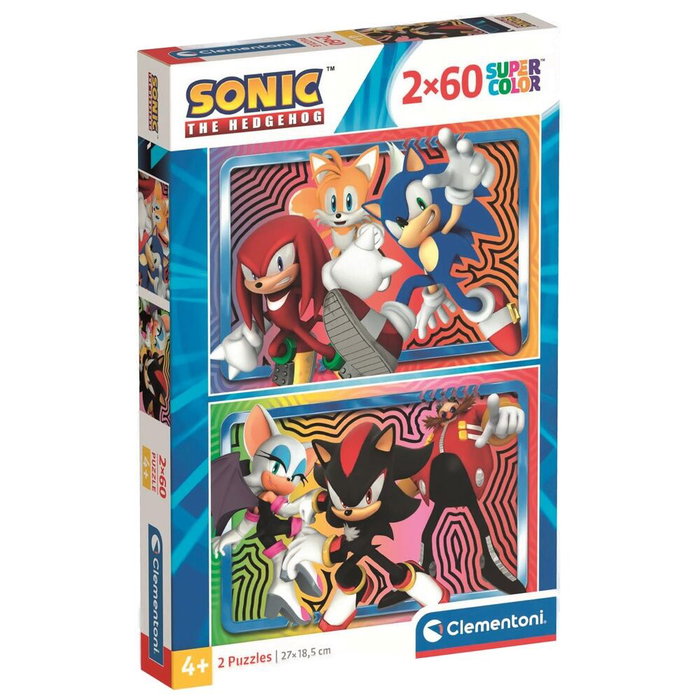 Clementoni Coffret de 2 Puzzles Sonic (2 x 60 pièces)