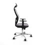 Piqueras y Crespo Chaise de Bureau avec Appui-tête Jorquera 1D086G1 Gris