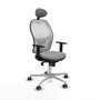 Piqueras y Crespo Chaise de Bureau avec Appui-tête Jorquera 1D086G1 Gris