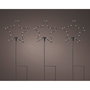 Set de piquets LED de jardin Lumineo Noël Etoiles Ø 15 x 42,5 cm MicroLED 3 Pièces
