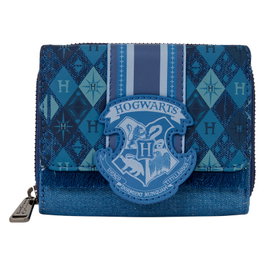 LOUNGEFLY Portefeuille Harry Potter - Fawkes Phoenix - En cuir synthétique avec fermeture zipper, 8 fentes pour cartes et compartiment fenêtré pour pièce d'identité