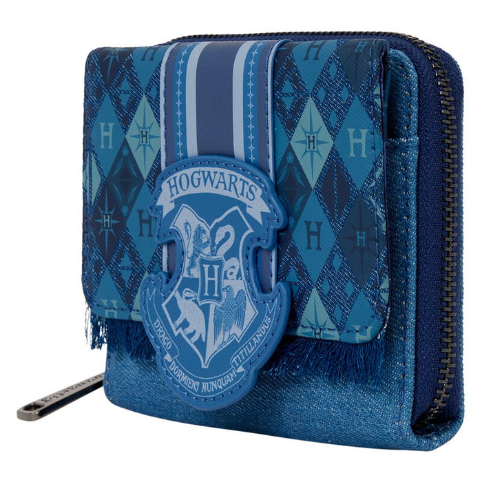 LOUNGEFLY Portefeuille Harry Potter - Fawkes Phoenix - En cuir synthétique avec fermeture zipper, 8 fentes pour cartes et compartiment fenêtré pour pièce d'identité