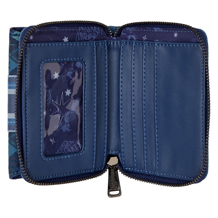 LOUNGEFLY Portefeuille Harry Potter - Fawkes Phoenix - En cuir synthétique avec fermeture zipper, 8 fentes pour cartes et compartiment fenêtré pour pièce d'identité