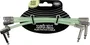 Ernie Ball Câble Flex Jack-Jack 15 cm Phosphorescent Pack de 3