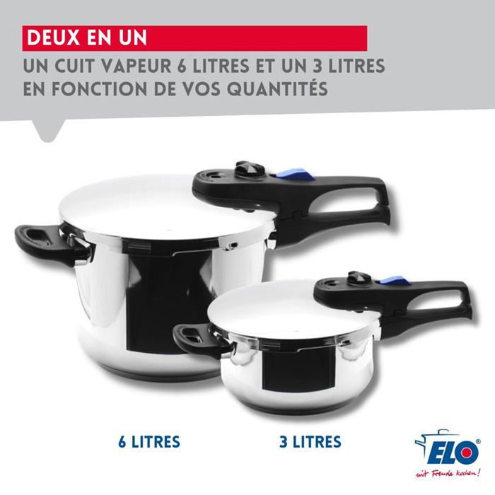 Fackelmann ELO Praktika Plus XL 2 en 1 (3L et 6L) Fackelmann ELO Praktika Plus XL 2 en 1 (3L et 6L)
